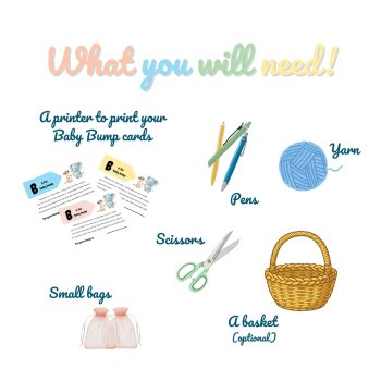 The Baby Bump Game - Printable Baby Shower Game
