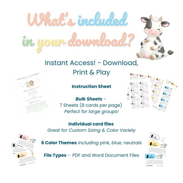 The Baby Bump Game - Printable Baby Shower Game