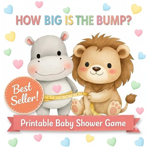 The Baby Bump Game - Printable Baby Shower Game