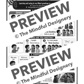 Ngā Mihi - Greetings  Te Reo Māori Lesson Sheet